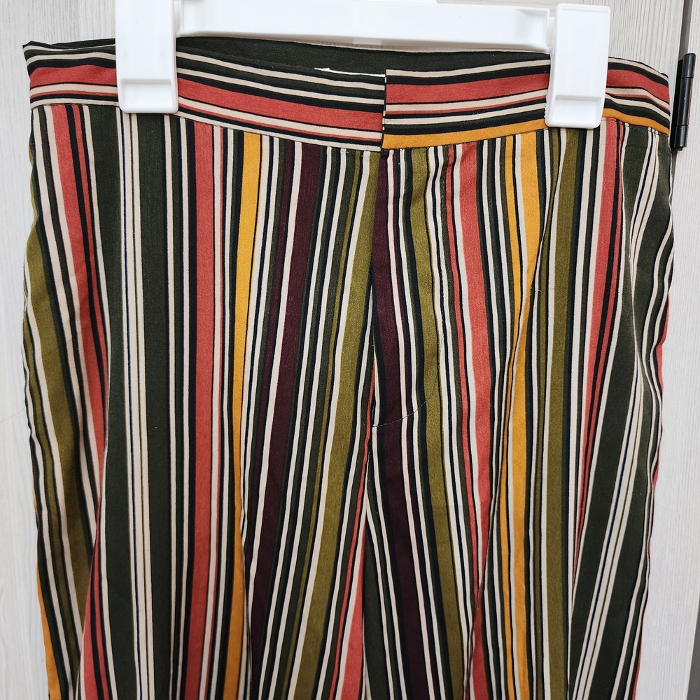 Striped Multicolor Boot Cut Pants - Picture 3 of 11